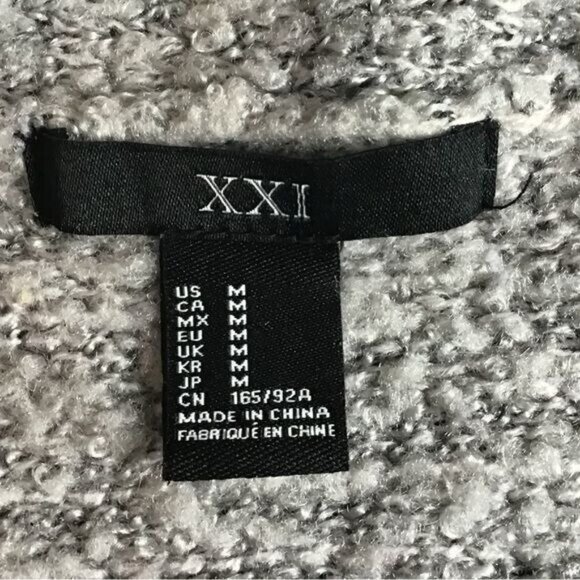 XXI Women’s Cardigan Sweater Medium Cottagcore Cabincore Oversized Chunk… - Picture 3 of 5